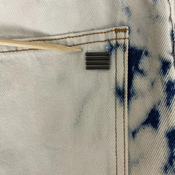 Palm Angels Jeans Tie & Dye Skinny Fit 30/30 Destroyed Blue White Button Fly - Picture 10 of 16